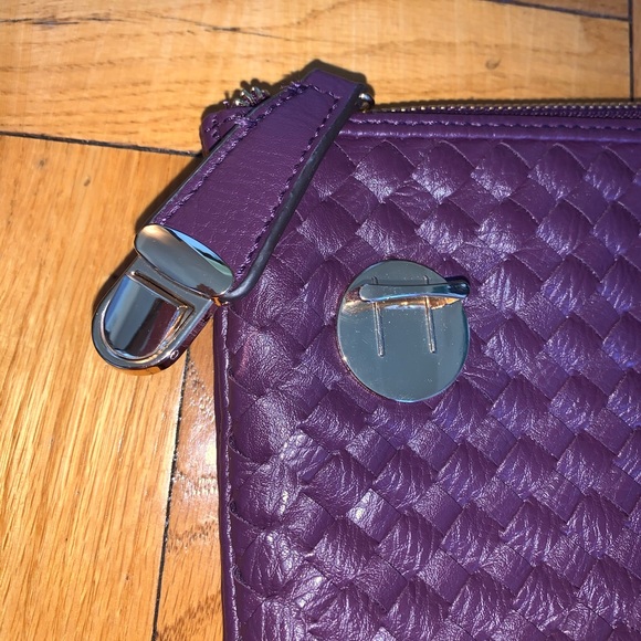 NWOT leather woven convertible bag/clutch - Picture 7 of 16